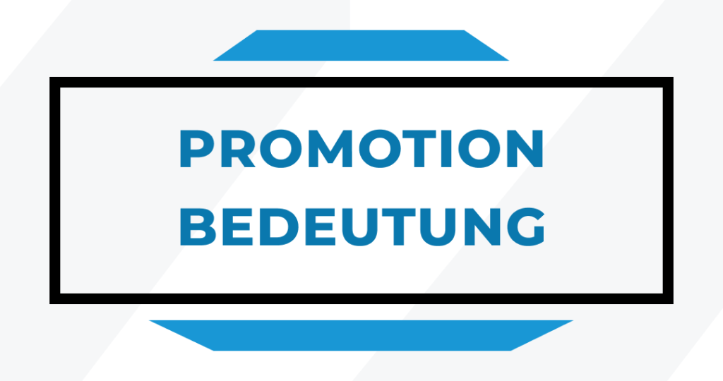Promotion bedeutung
